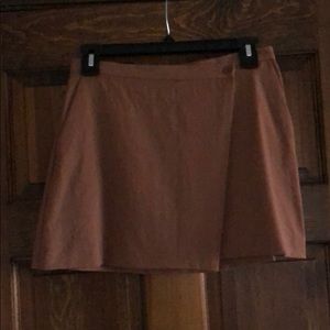 Theory kirti mini wrap skirt terracotta size 0